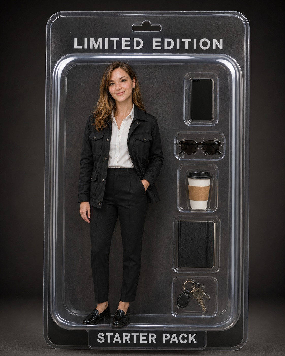 Create a photorealistic studio portrait