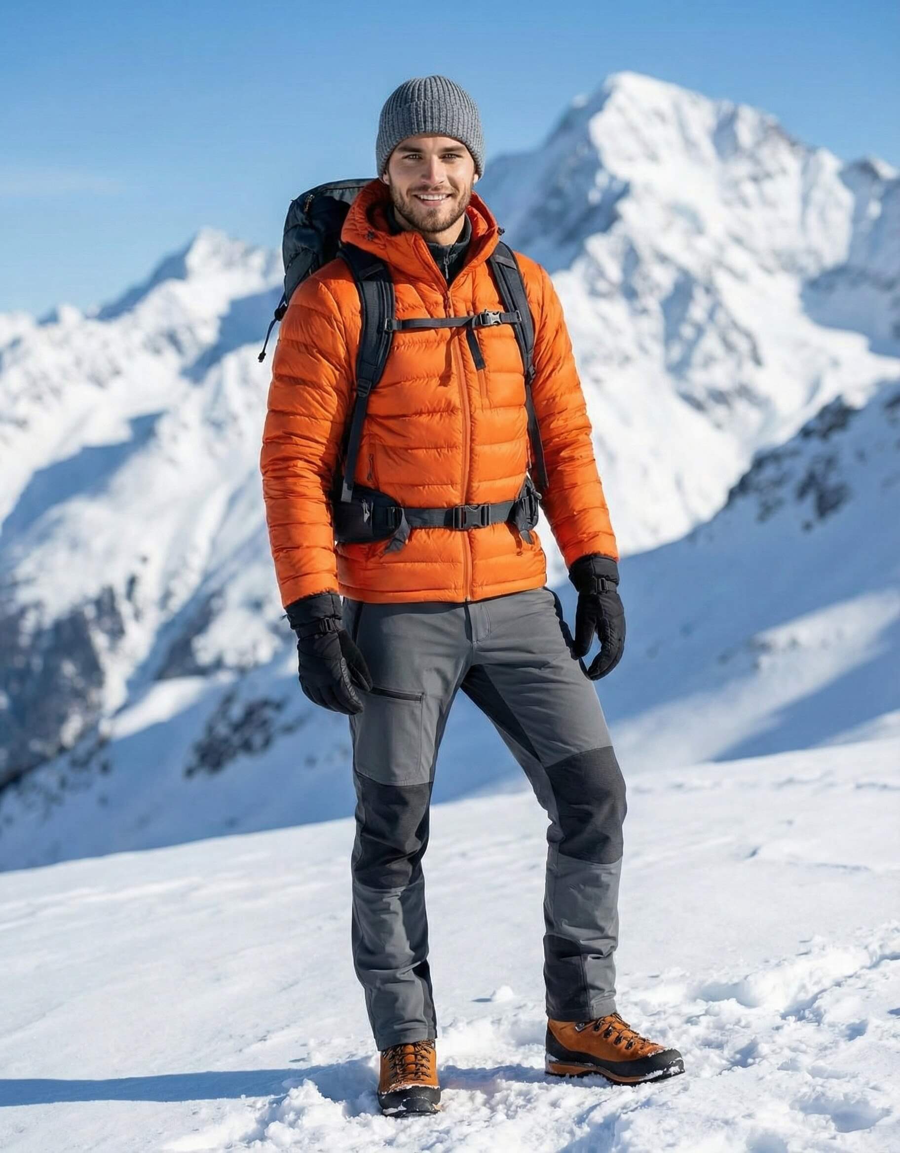 Winter Trekker in the Alps