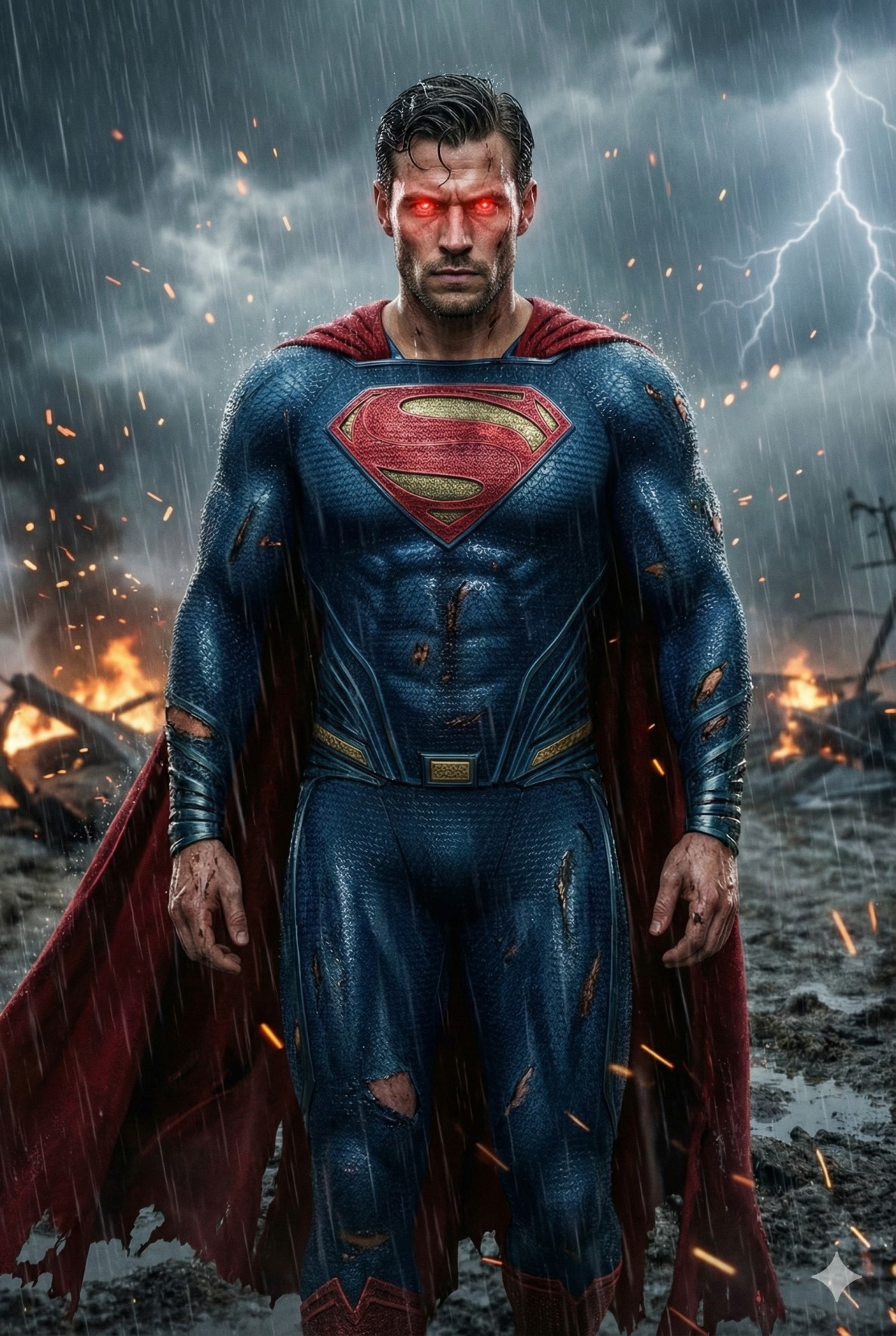 Battle-worn Superman