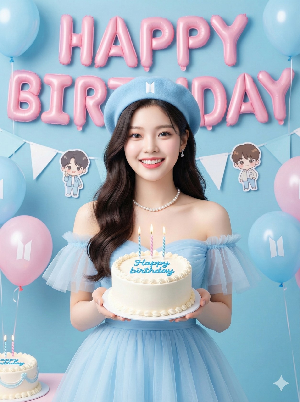 Pastel Blue Birthday Celebration