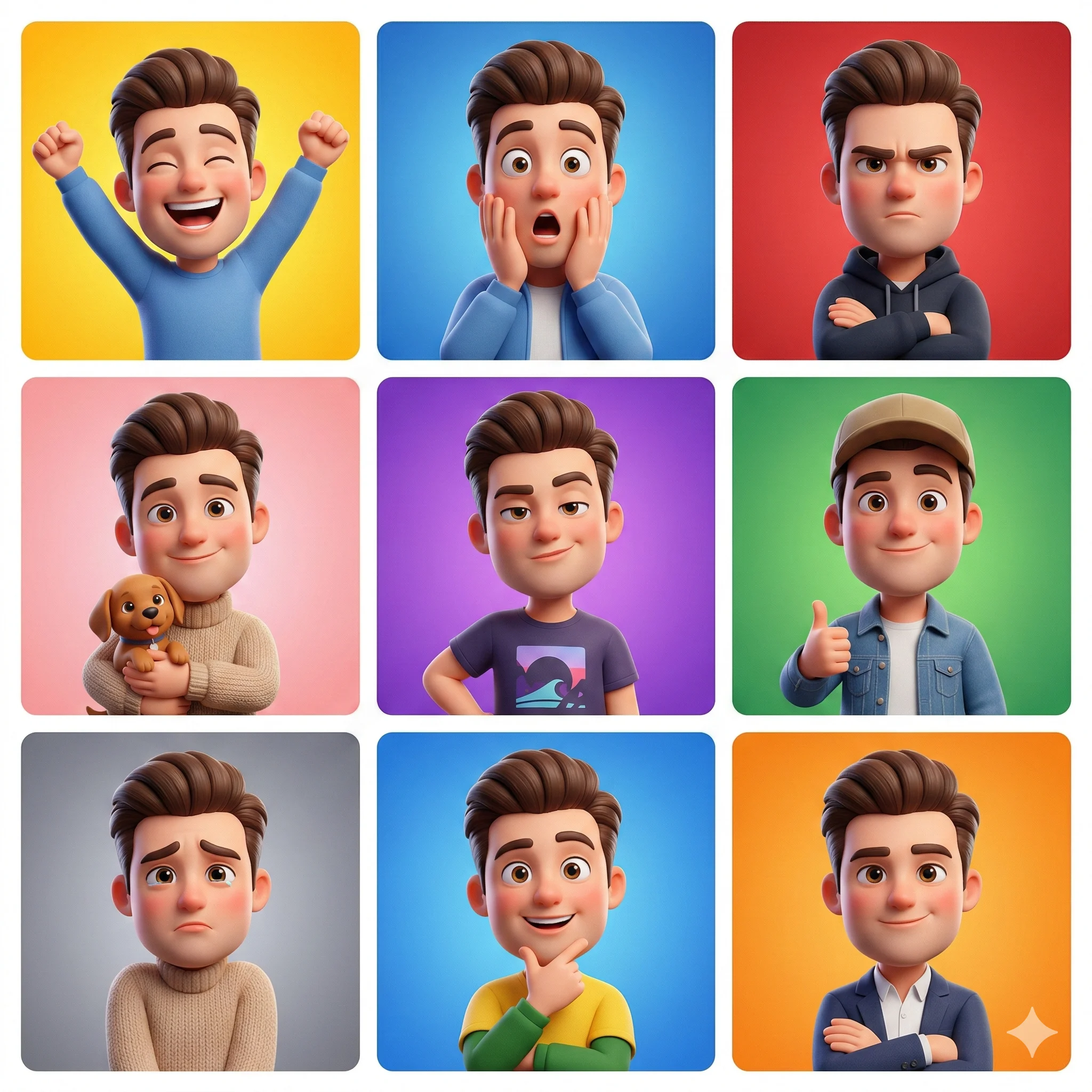 3D Avatar Sticker Pack