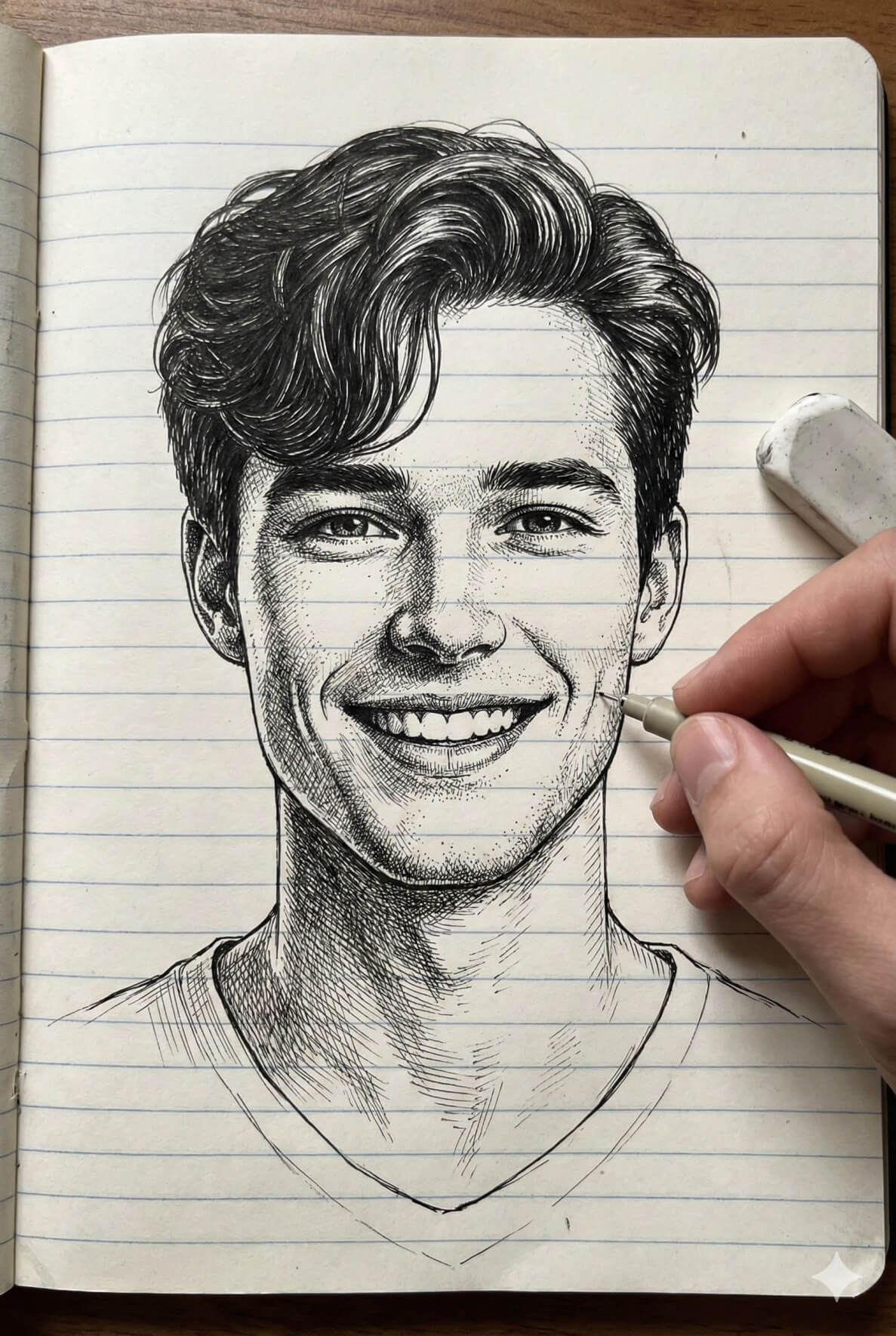 The Lined Notebook Portrait