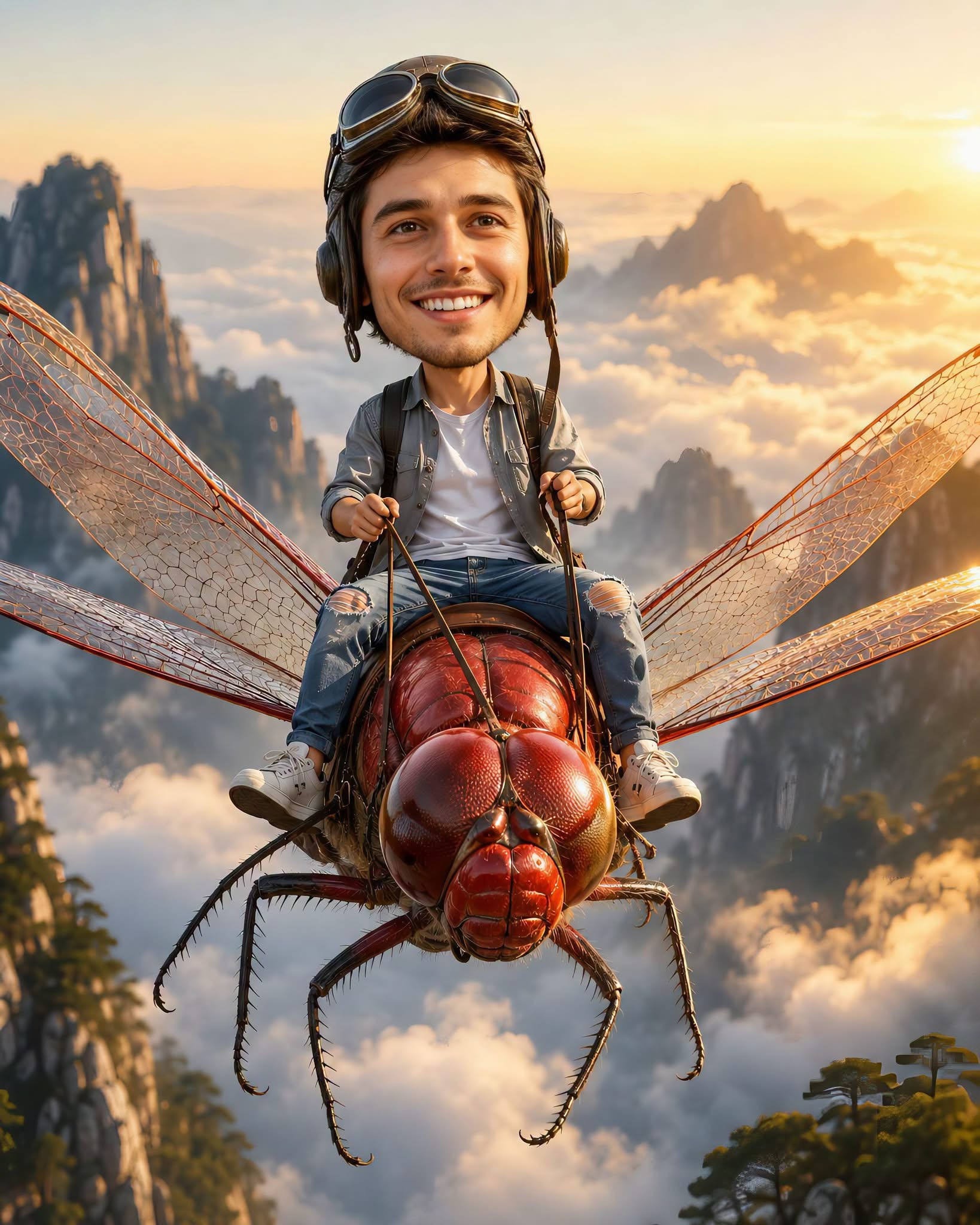 Giant Red Dragonfly