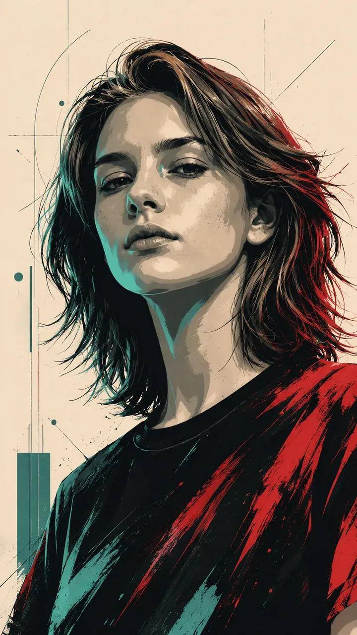 Low angle portrait