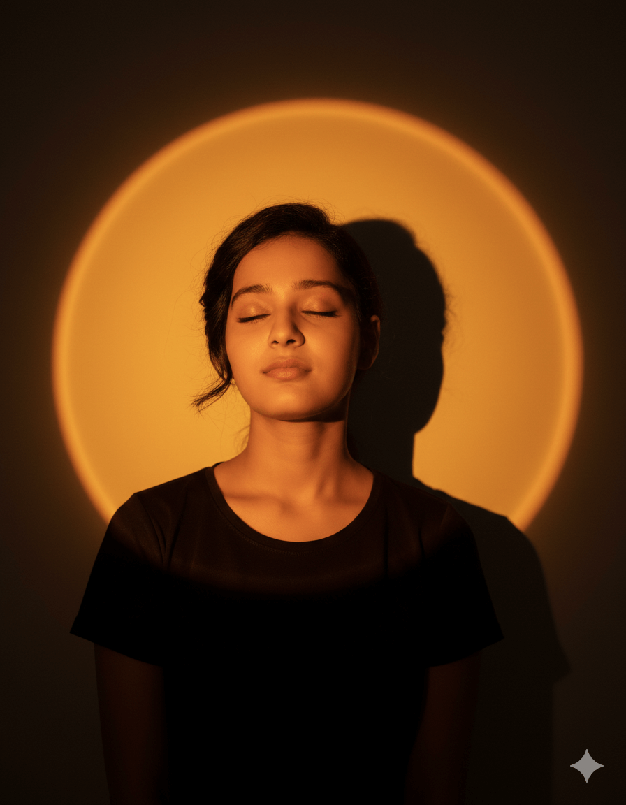 A Glowing Girl